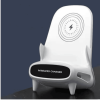 15W White Desktop Vertical Wireless Charging Phone Stand With Aesthetics