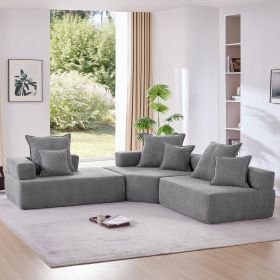 [VIDEO provided][New] Oversized Modular L Shaped Sectional Sofa,Luxury Boucle Floor Couch Set,Convertible Compressed Couch