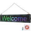 VEVOR LED Scrolling Sign, 40" x 9" WiFi & USB Control, Full Color P6 Programmable Display, Indoor High Resolution Message Board