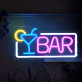 1pc LED Bar Neon Sign, USB & Batteries Powered Neon Light