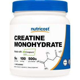 Nutricost Creapure¬Æ Creatine Monohydrate Powder (Unflavored) Supplement 500 Grams