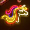 1pc Vibrant Multi-Color LED Wall Neon Sign - Stunning Mood Lamp for Room, Party, Club Decoration