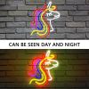 1pc Vibrant Multi-Color LED Wall Neon Sign - Stunning Mood Lamp for Room, Party, Club Decoration