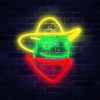 1pc Cowboy Frog LED  Neon Light Sign - Bright & Vibrant On/Off Switch - Energy-Saving, Durable Design - Ideal for Business Bars, Pubs