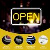 1pc Open LED Neon Sign Light - USB Powered, Colorful, Adjustable Brightness, Plug and Play - Perfect for Game Room, Bedroom, Bar,Coffee Room