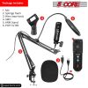 5 Core Podcast Microphone Bundle USB Condenser PC Mic Recording Studio Equipment Gaming Streaming - RM 6 BLK