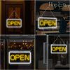 1pc Open LED Neon Sign Light - USB Powered, Colorful, Adjustable Brightness, Plug and Play - Perfect for Game Room, Bedroom, Bar,Coffee Room