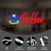 1pc Vibrant Coffee Neon Sign - 5V Bright LED Wall Decoration for Cafe, Restaurant, Bar, and Home, Energy-Efficient, Durable, and Easy to Install