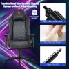 Adjustable Gaming Chair with Gas Lift 4D Armrest and Lumbar Support