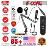 5 Core Podcast Microphone Bundle USB Condenser PC Mic Recording Studio Equipment Gaming Streaming - RM 6 BLK