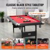 VEVOR Billiards Table, 6.3 ft Pool Table, Portable Foldable Space-Saving Table, Billiard Table Set Includes Balls, Cues, Chalks and Brush