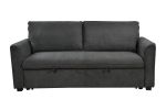 78 Inch 3 in 1 Convertible Sleeper Sofa Bed, Modern Fabric Loveseat Futon Sofa Couch w/Pullout Bed, Small Love Seat Lounge Sofa w/Reclining Backrest