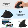 2.4G Wireless Vertical Mouse Ergonomic Optical Mice w/ 6 Buttons 3 Adjustable DPI 800/1200/1600 Levels for Laptop PC Computer