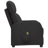 Massage Reclining Chair Black Faux Leather