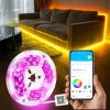 130ft Led Lights for Bedroom, LED Strip Lights with Remote and App Control Music Sync Color Changing RGB LED Strip