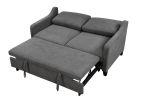 69" 3 in 1 Convertible Queen Sleeper Sofa Bed, Modern Fabric Loveseat Futon Sofa Couch w/Pullout Bed, Love Seat Lounge Sofa w/Reclining Backrest