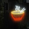 1pc Neon Signs for Wall Decor, Dimmable Neon Sign Led Signs noodles Art Neon Lights For Living Room, Bedroom Gaming Room, Hotel Decor