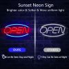 1pc LED Open Neon Sign, USB & Batteries Powered Neon Light