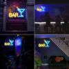 1pc USB LED BAR Neon Sign for Gaming Zone - Wall Decor, Game Room, Bedroom, Bar, and Man Cave Decor - Colorful Gaming Light Up Sign