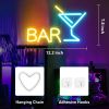 1pc USB LED BAR Neon Sign for Gaming Zone - Wall Decor, Game Room, Bedroom, Bar, and Man Cave Decor - Colorful Gaming Light Up Sign