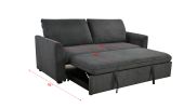 78 Inch 3 in 1 Convertible Sleeper Sofa Bed, Modern Fabric Loveseat Futon Sofa Couch w/Pullout Bed, Small Love Seat Lounge Sofa w/Reclining Backrest