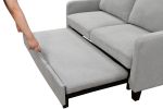 69"3 in 1 Convertible Queen Sleeper Sofa Bed, Modern Fabric Loveseat Futon Sofa Couch w/Pullout Bed, Small Love Seat Lounge Sofa w/Reclining Backrest