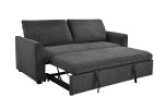 78 Inch 3 in 1 Convertible Sleeper Sofa Bed, Modern Fabric Loveseat Futon Sofa Couch w/Pullout Bed, Small Love Seat Lounge Sofa w/Reclining Backrest