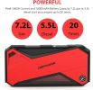 DBPOWER Car Jump Starter, 1600A Peak 18000mAh Portable Power Pack for Up to 7.2L Gas and 5.5L Diesel Engines