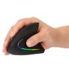 2.4G Wireless Vertical Mouse Ergonomic Optical Mice w/ 6 Buttons 3 Adjustable DPI 800/1200/1600 Levels for Laptop PC Computer