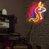 1pc Vibrant Multi-Color LED Wall Neon Sign - Stunning Mood Lamp for Room, Party, Club Decoration