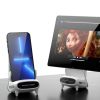 15W White Desktop Vertical Wireless Charging Phone Stand With Aesthetics