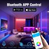 Bedroom LED Light 50 Feet Music Sync Color Changing Light with Remote Control & App Control RGB Strip for Room Home Party Decoration