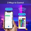 130ft Led Lights for Bedroom, LED Strip Lights with Remote and App Control Music Sync Color Changing RGB LED Strip