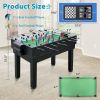 2x4ft 10-in-1 Combo Game Table Set w/ Hockey, Foosball, Pool, Shuffleboard, Ping Pong