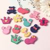 Hair Magic Stickers 5 pairs Computer Embroidered Hair Accessories Bangs Post Sticker Clip-Less Hair Ornaments Sticks to Hair Reusable