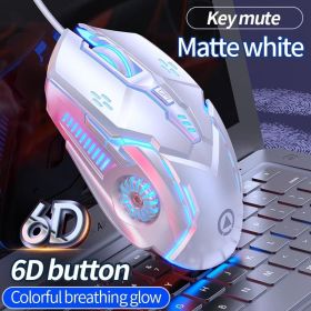 3200DPI G5 Mechanical E-Sports Wired Mouse For Computer Mouse Gamer Rechargeable Backlight Silent Office USB Mouse For Laptop (Color: 001)