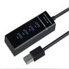 USB 3.0 4 Port HUB ; Computer USB Multi-interface Splitter USB Splitter ; 4 In 1 Expansion High Speed Flash Drive; For Mobile HDD; MacBook