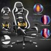 Massage Gaming Chair with Footrest