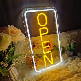 1pc USB-Powered LED Neon Sign for Wall Decoration, Perfect for Bedrooms, Family Bars, Shops, Clubs, Bistros, and Parties as Unique Gift (Color: White Yellow)