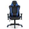 Massage Gaming Chair with Lumbar Support and Headrest