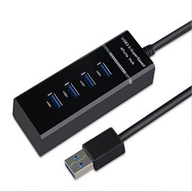 USB 3.0 4 Port HUB ; Computer USB Multi-interface Splitter USB Splitter ; 4 In 1 Expansion High Speed Flash Drive; For Mobile HDD; MacBook (Items: USB 3.0 4 Ports HUB)