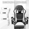 Ergonomic Gaming Chair for Adults, Comfortable Computer Chair for Heavy People, Adjustable Height Office Desk Chair with Wheels