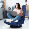 360-Degree Swivel Gaming Floor Chair with Foldable Adjustable Backrest