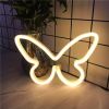 1pc, Butterfly LED Neon Sign, USB Or Battery Powered Neon Sign, Bedroom Decor, Wedding Decor, Birthday Decor, Party Decor, Wedding Supplies