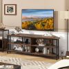 3-Tier Corner TV Stand for TVs up to 65 Inches with Charging Station