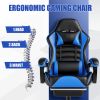 Ergonomic Gaming Chair for Adults, Comfortable Computer Chair for Heavy People, Adjustable Height Office Desk Chair with Wheels