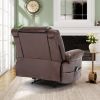 Breathable Leather Massage Recliner Chair Manual Living Room Reclining Sofa