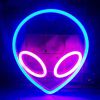 1pc Alien Shape LED Neon Sign, USB & Battery Powered Novelty Neon Mini Night Light