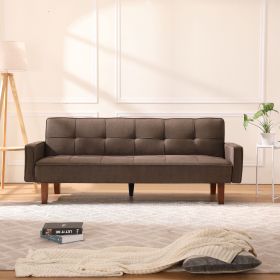 New Arrival Factory Gray Sofa Bed in Living Room Multi-function Leisure Sleeper Couch (Seating Capacity: Seats 2, Color: Brown)