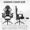 Ergonomic Gaming Chair for Adults, Comfortable Computer Chair for Heavy People, Adjustable Height Office Desk Chair with Wheels